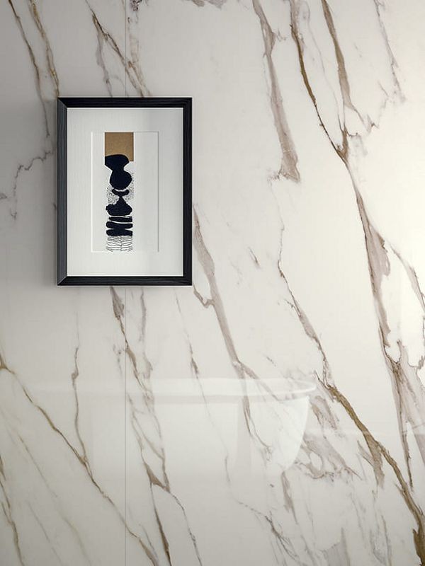 Fondovalle Infinito 2.0 Calacatta Gold Glossy 60x120 płytki gresowe imitujące marmur 131680