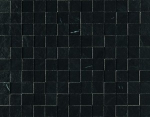 Mozaika naturalny kamień czarny 3D kwadraciki Marazzi Mystone Lavagna Nero 30x30
