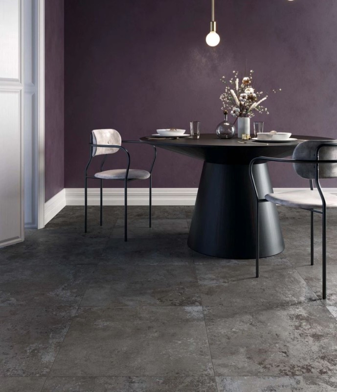 Płytki podłogowe beton grafitowy przetarty ABK Ghost Taupe Ret 60x60 88530