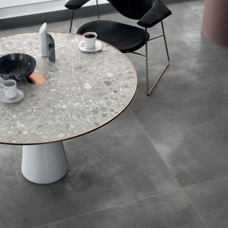 Ariana Luce Piombo Naturale 80x80 płytki gresowe imitujące beton 114658