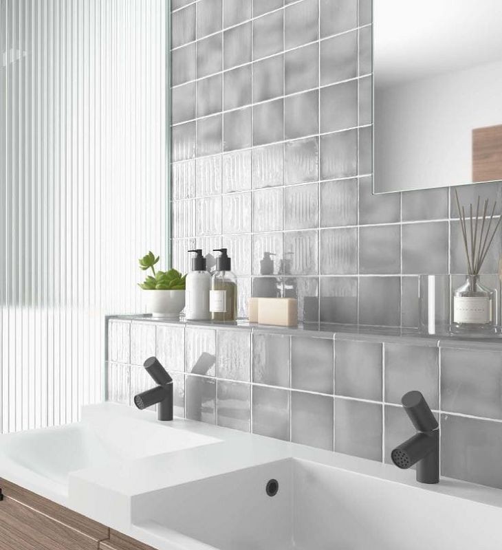 Equipe Manacor Mercury Grey 10x10 płytka cegiełka 128079