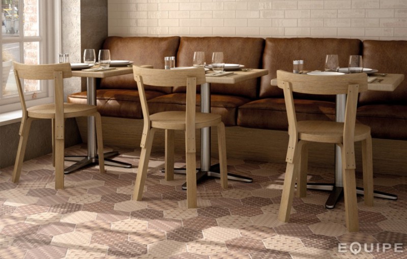 Płytki heksagonalne bez brąz Equipe Hexatile mate Lovely Colour 17.5X20 12612
