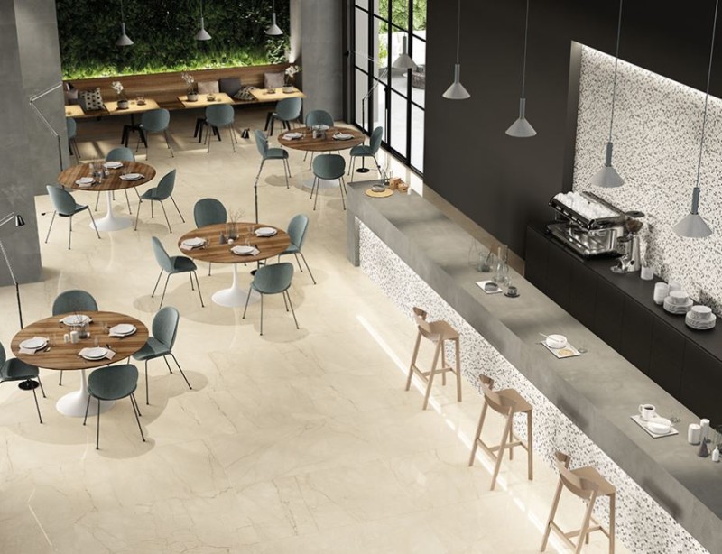 Marmur beżowy z ciekimi brązowymi żyłami Fioranese Marmorea 2 Crema Avorio R MM719R 74x148 72618