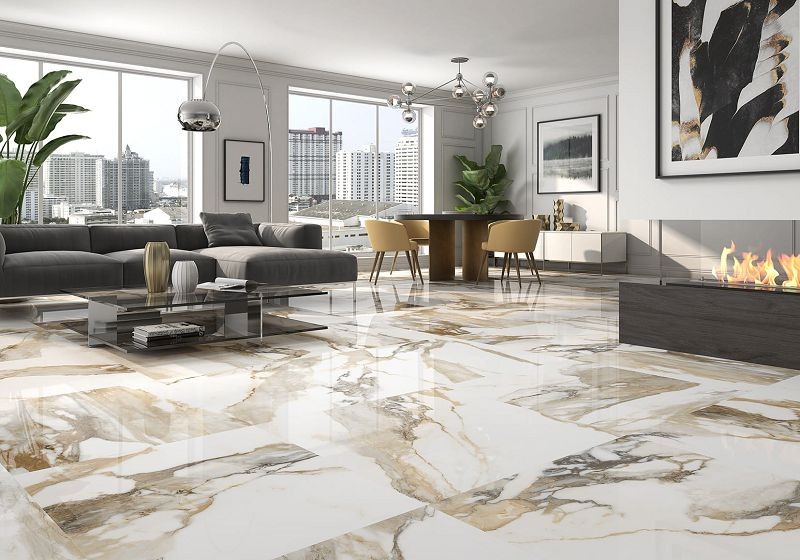 Geotiles Valeria Oro Glossy Glazed Rectified 60x60 płytka gresowa 133022