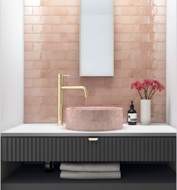 Equipe Manacor Blush Pink 6,5x40 płytka ścienna 128062