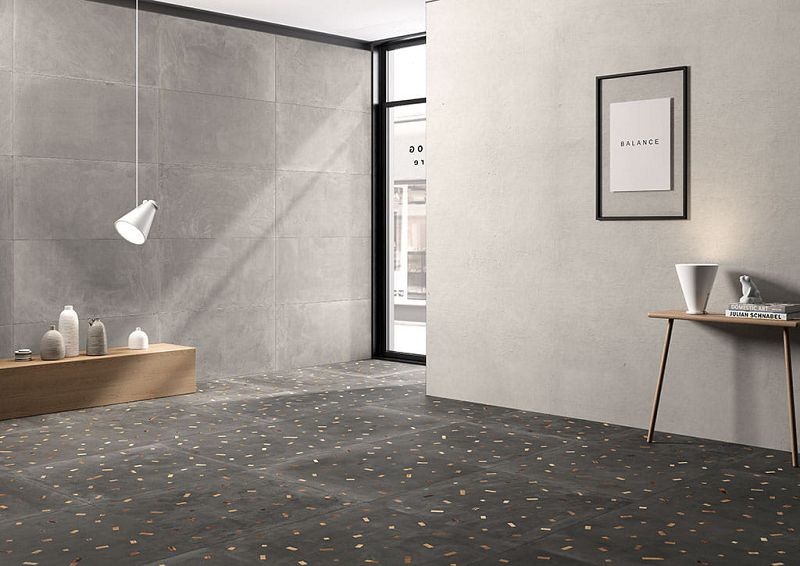 Fioranese Sfrido Deco Cemento4 Nero 90x90 SFS904R płytki lastryko gresowe 131379