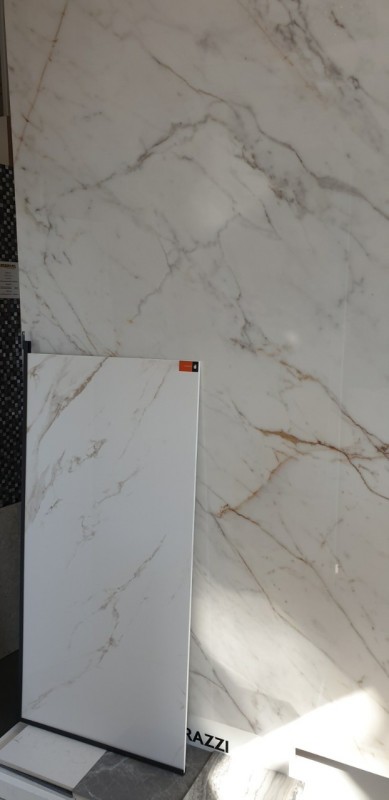Gres marmur biały ze złotą żyłą Marazzi Grande M.Look Golden White lux 60x120-100364