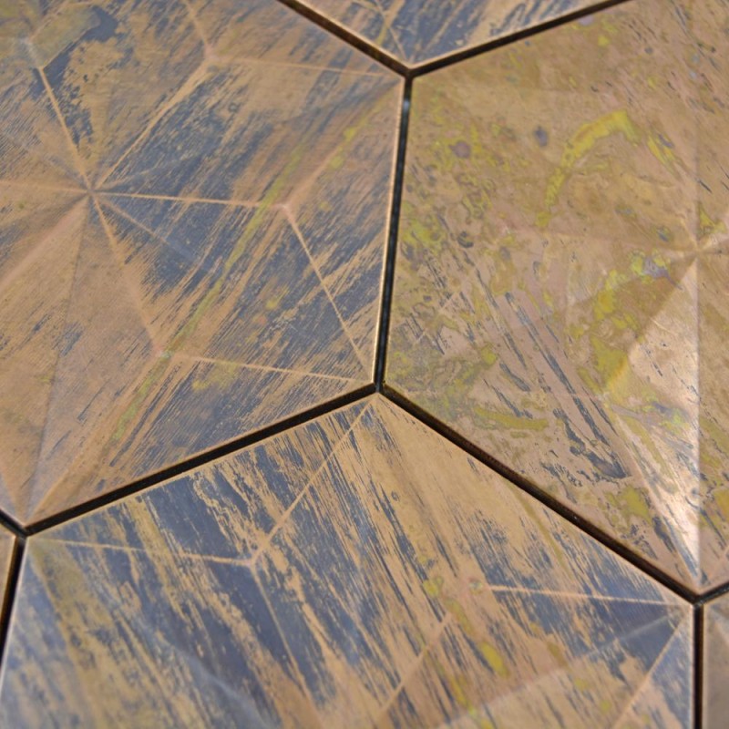 Mozaika miedziana rdzawa heksagonal 3D Metropol MM 0726 26,5x30,5 102979