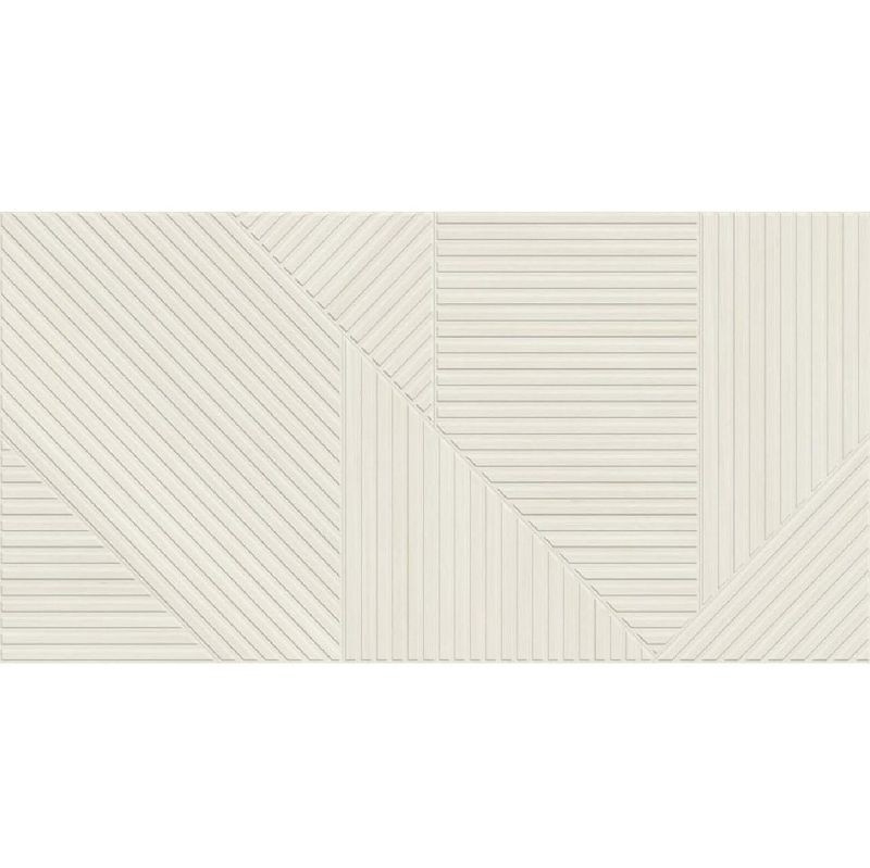 ITT Soleil White Decor Matt Rect. 59,5x119,2 płytki drewnopodobne imitujące lamele 135324