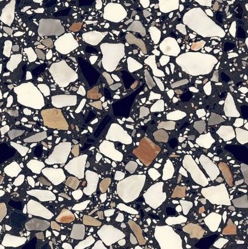 Delconca Frammenti FR8 Nero Macro 20x20 płytka gresowa lastryko 125036