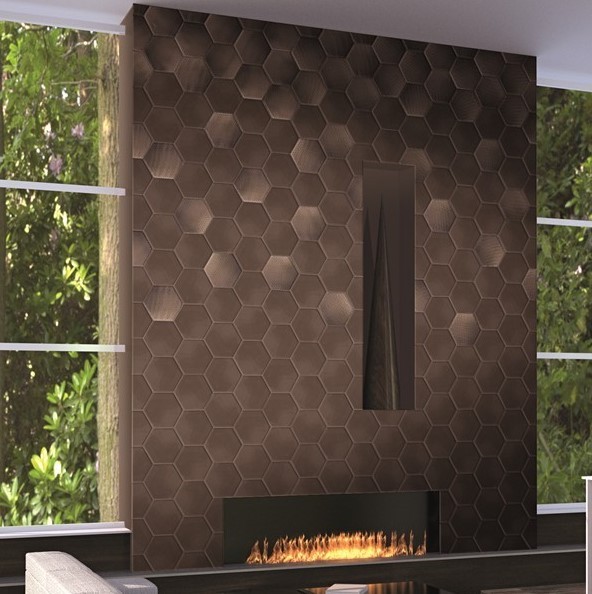 Płytki hexagonalne Decus Dec Hexagono Bronce 17x15 25641