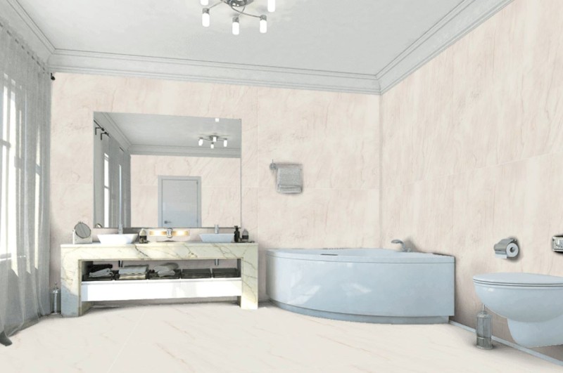 Płytki imitujące marmur ekri Marazzi Marble Look Raffaello Matt 120x120 36849