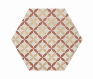 Marca Corona Terra Art Astro Tramonto/Crema Esagona 25x21,6 I418 płytki heksagonalne