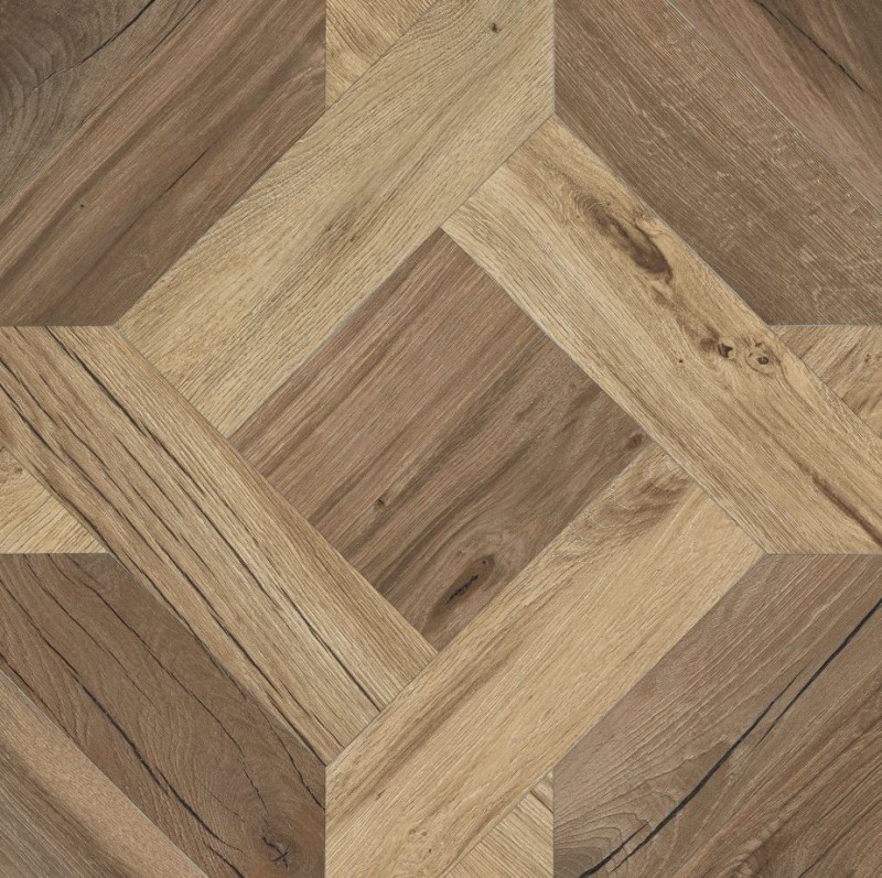 Gres dwrocowy kwadrat rustykalny sęki drewno parkiet brąz Flaviker Nordik Wood PF60005047 Mansion Gold Brown 60x60 77832