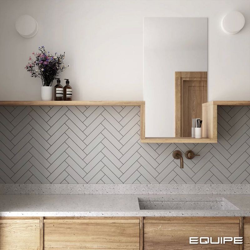 Equipe Costa Nova Grey Matt 5x20 płytki cegiełki 127199
