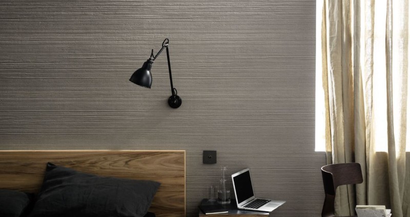 Płytki ścienne, szare Marazzi Materika Struttura Fango 40x120 37284