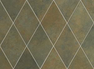 Equipe Oxide Rhombus Verde 14x24 płytki metalizowane romby