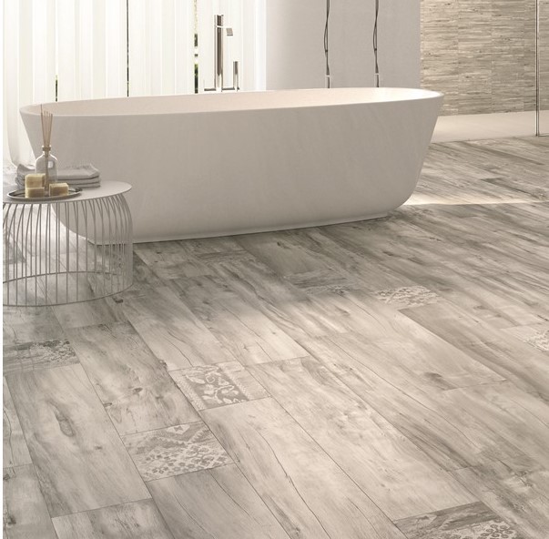Gres drewno jasny szary beż rustykalny sęki Emil Ceramiche Millelegni Grey Ash 15x120 dms 32809