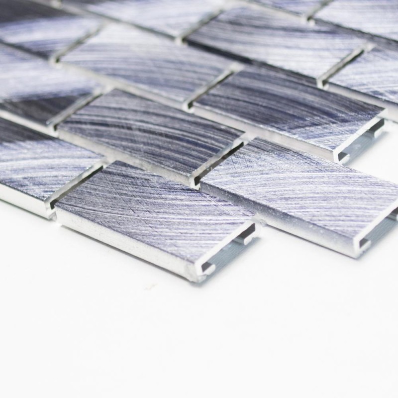 Mozaika aluminiowa czarna cegiełka Metropol MM 0317 30,6 x 32,4 103063