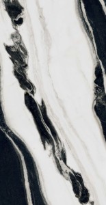 Płytki podłogowe marmur czarny biały Florim Floor Gres B&W_Marble Wave Naturale 766391 60x120
