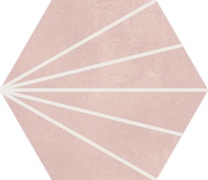 APE/Carmen Klen Sunny Rose Quartz 23x26 płytki heksagonalne dekoracyjne gresowe