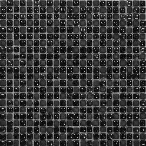 Mozaika szklana szarna matowa połysk Dell Arte Velvet Black 30x30