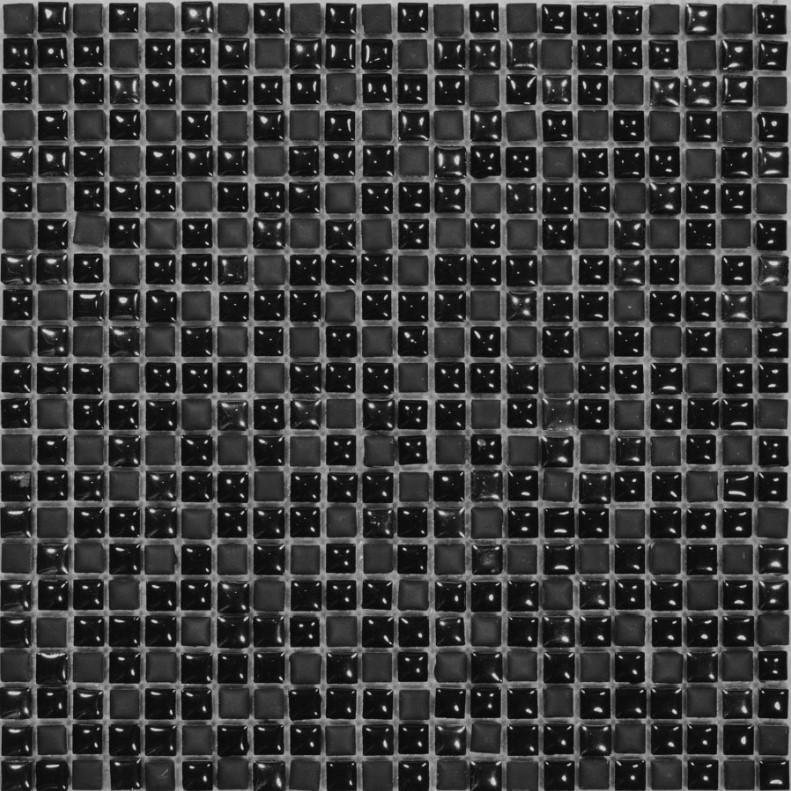Mozaika szklana szarna matowa połysk Dell Arte Velvet Black 30x30 30988
