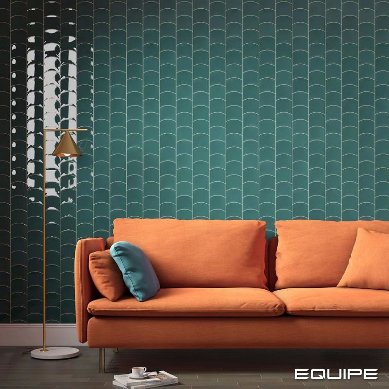 Equipe Wave Teal Grassy 12x12 płytki ścienne 128868