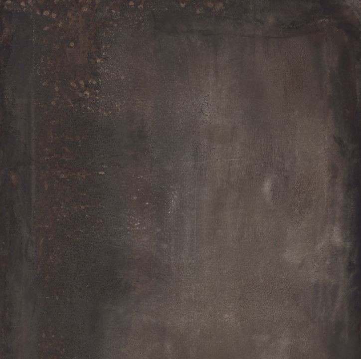 Płytki podłogowe cienkie duże włoskie rdzawe brąz ABK Interno 9 Dark Rett 120x120 59877