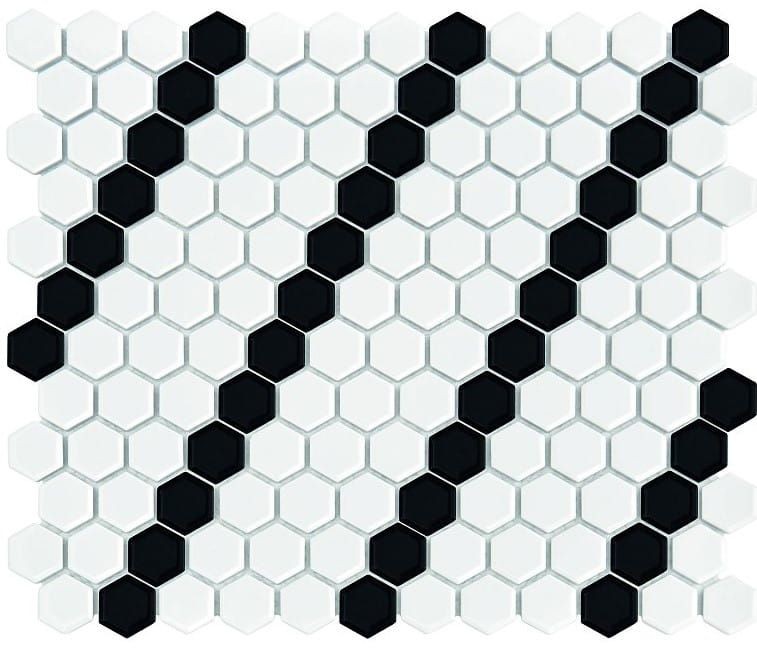 Dunin Mini Hexagon B&W Lean 26x30 mozaika heksagonalna 103872