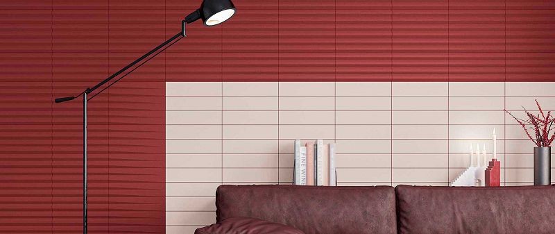 WOW Stripes Liso XL Garnet Matt 7,5x30 płytka ścienna cegiełka 156249