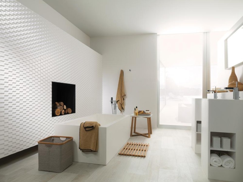 Płytki łazienkowe białe Porcelanosa Marmi china mat P35800101 45x120 31166