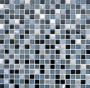 Mozaika mix szkło kamień alu mały kwadrat szary Metropol MM 1223 30,0 x 30,0 80356