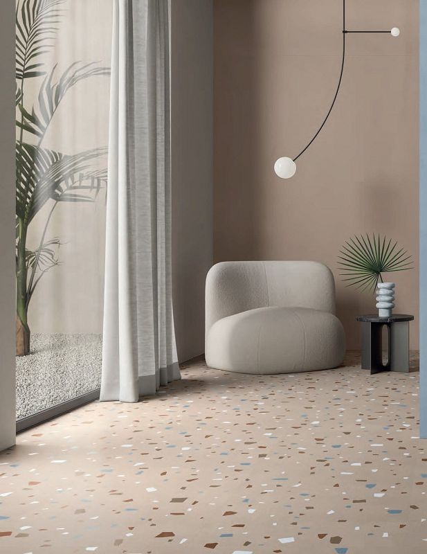 Italgraniti Nuances Tortora Coccio StrideUp 60x120 płytki gresowe imitujące lastryko 134297
