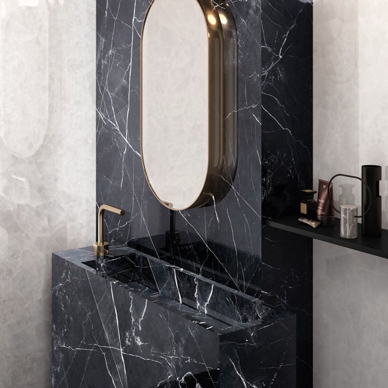 Emil Ceramica Tele Di Marmo Revolution Calacatta Black Full Lappato Rett. 90x90 EHAG płytka gresowa 126359