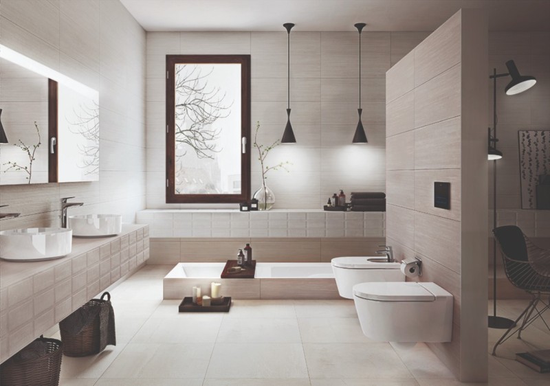 Płytki łazienkowe białe Roca Hotel Blanco Suite Sublim 30X90,2 63941