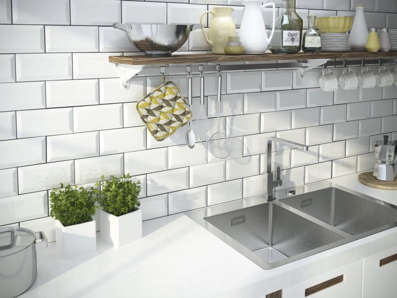 Płytki cegiełki białe Ape Bieselado Blanco Brillo 10x30 kr 12909