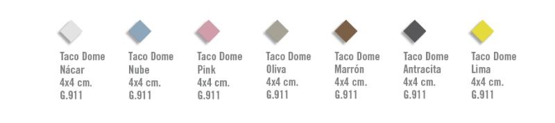 Vives Taco Dome Maron 4x4 dekor 155241