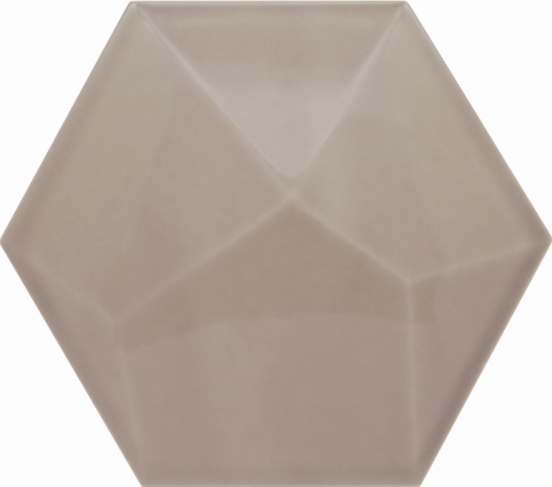 Płytki Heksagonalne 3D Decus Piramidal Nude Matt 17x15 25257
