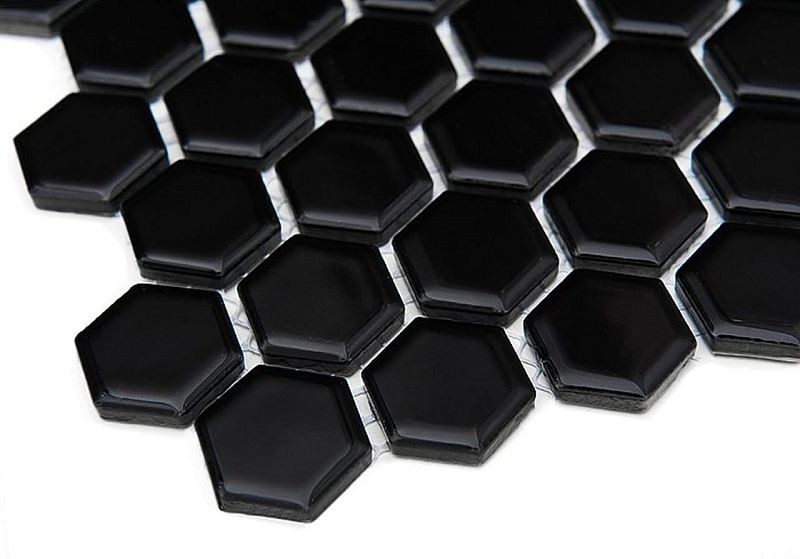 Dunin Mini Hexagon Black 26x30 mozaika heksagonalna 103589