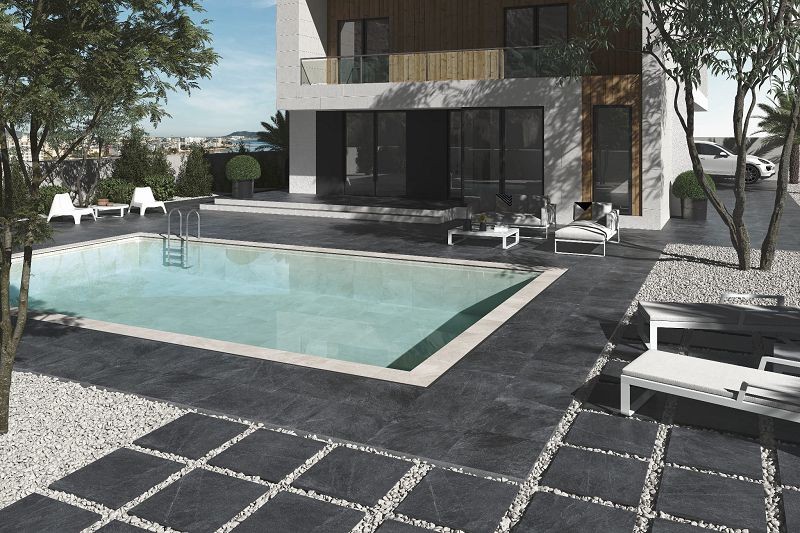 Vitacer Slaterock Black Rect. 60x120 płytka gresowa imitująca kamień 152273