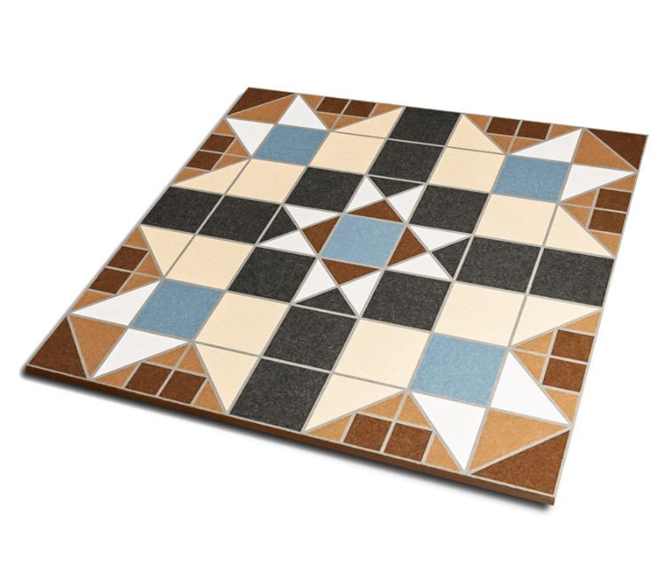 Vives Dorset Marrón 31,6x31,6 płytka podłogowa patchwork 152881