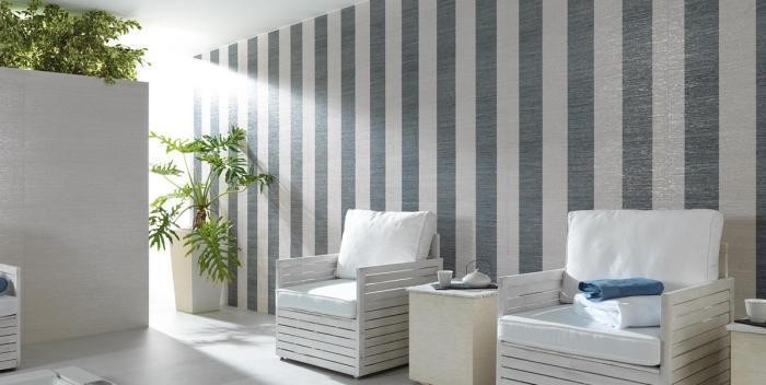 Płytki ścienne jasne beż tapety matowe Porcelanosa Japan Blanco 33.3x100 15036