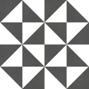 Keros Black&White 25x25 płytka gresowa patchwork