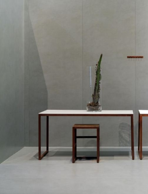 Płytki duże szare efekt tkaniny Laminam Seta Gris 3+ 100x300 48982