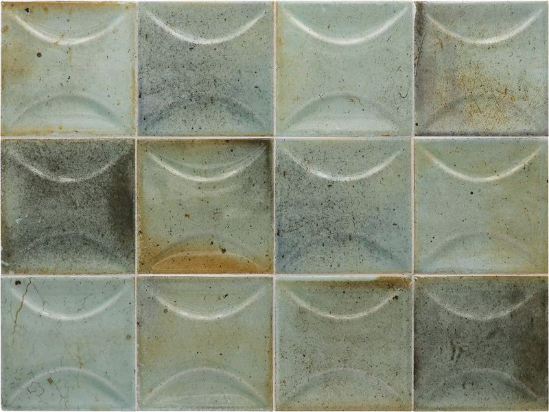 Equipe Hanoi Arco Celadon 10x10 płytki cegiełki rustykalne dekoracyjne 127616