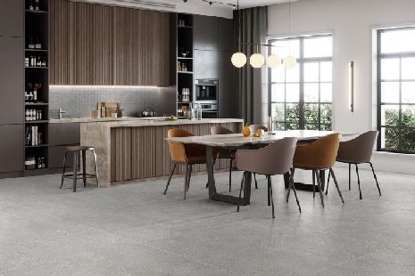 Sintesi Frammenti Grigio Rett. 60x119,8 płytka podłogowa imitująca lastryko 152048