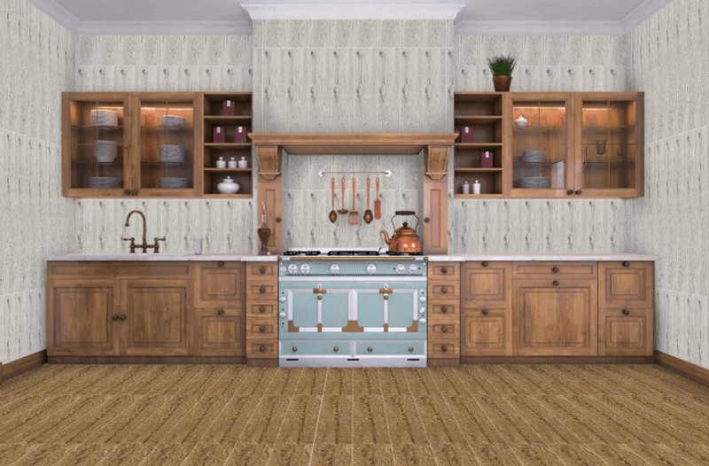 Płytki podłogowe, ścienne naturalne drewno brązowe Porcelanosa Delaware Nogal 29,4x180 81310