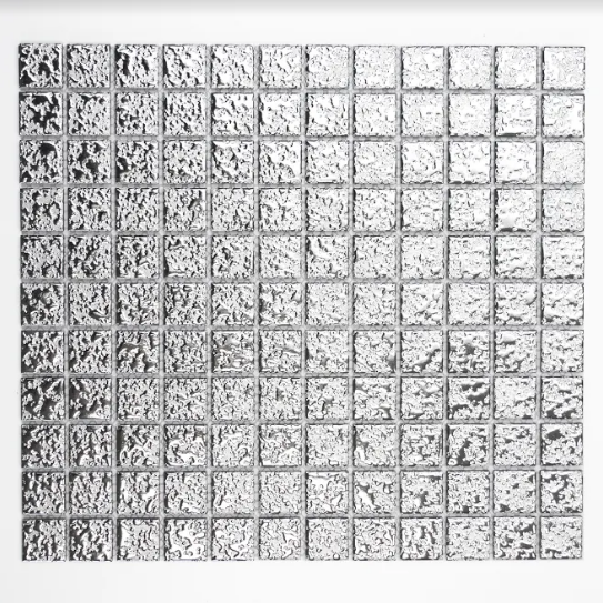 Mozaika 3D srebrna ceramiczna Metropol MM 0115 33,0 x 30,2 75136