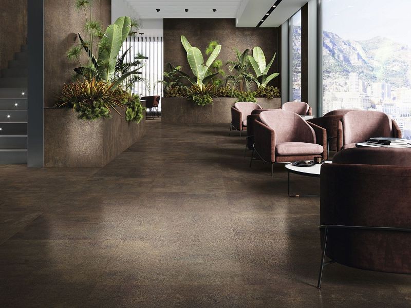 Baldocer Oneway Copper Lapado 80x80 płytki metalizowane gresowe 116801